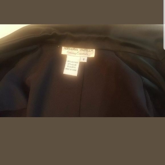 Adrianna Papell Evenning skirt and jacket Suit Floral Embroidered Set  Size 8 - Picture 10 of 12